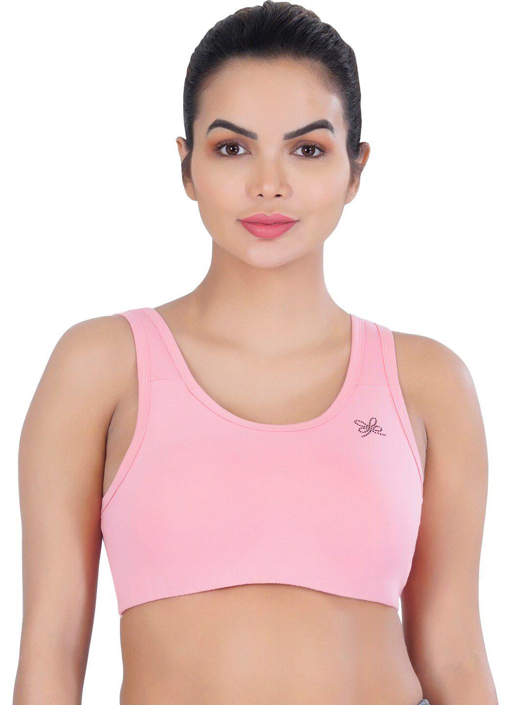 eve's beauty full coverage non padded seamless workout bra with all day comfort