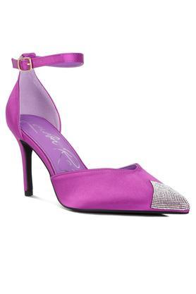 everalda toe cap embellished sandals - purple