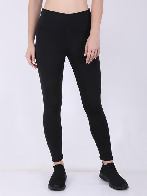 everdion black mid rise tights