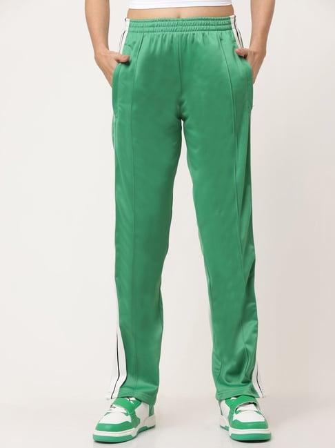 everdion green mid rise trackpants