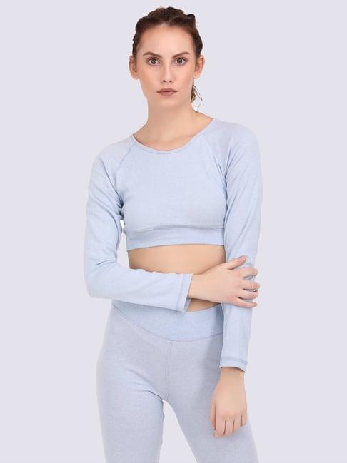 everdion grey cotton sports top