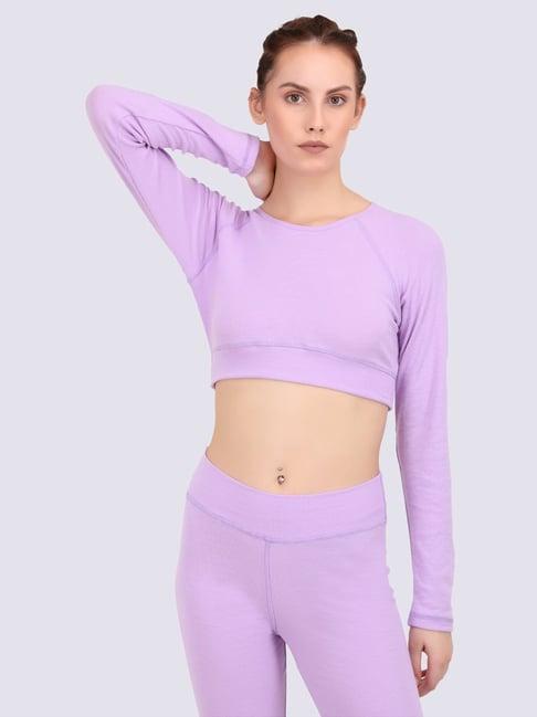 everdion lavender cotton sports top