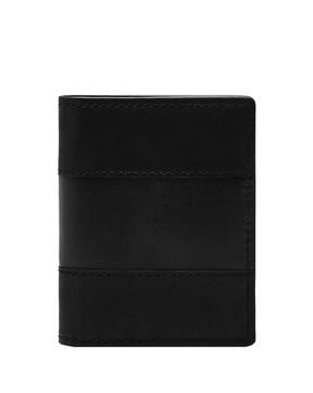 everett leather bi-fold wallet