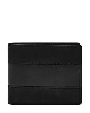 everett leather bi-fold wallet