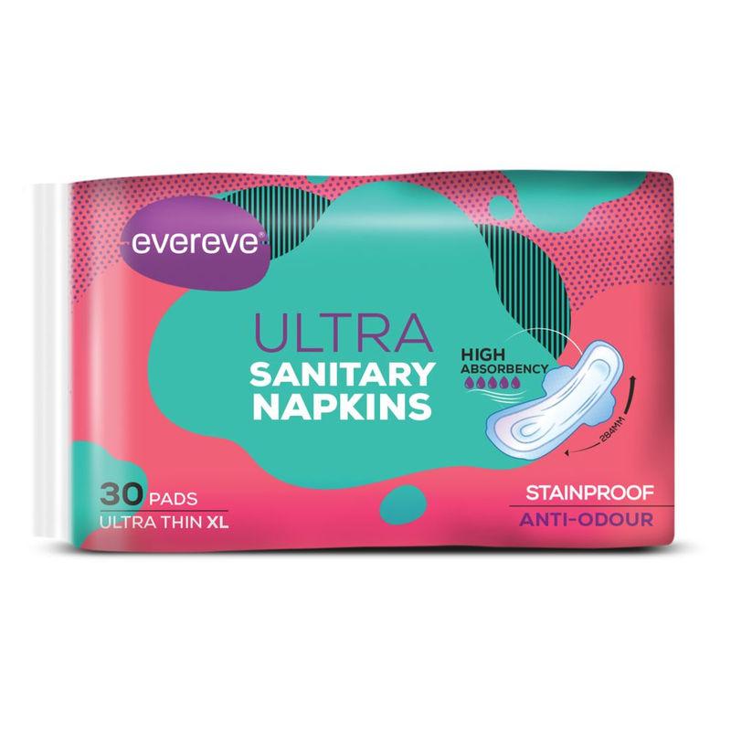 evereve ultra sanitary napkin -xl - pack of 30
