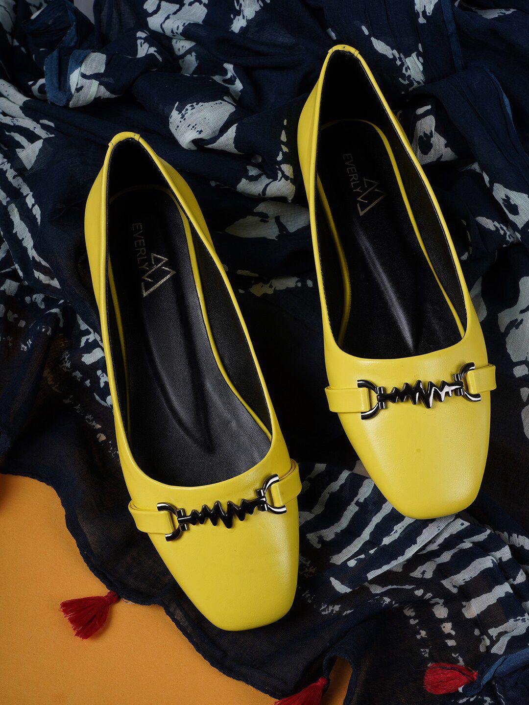 everly women yellow ballerinas flats