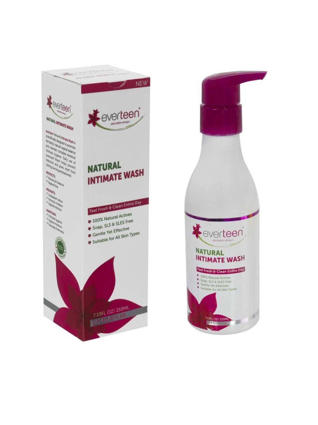 everteen natural intimate wash for feminine hygiene - 210 ml