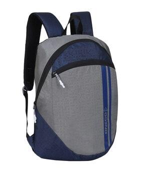everyday backpack with zip front closure