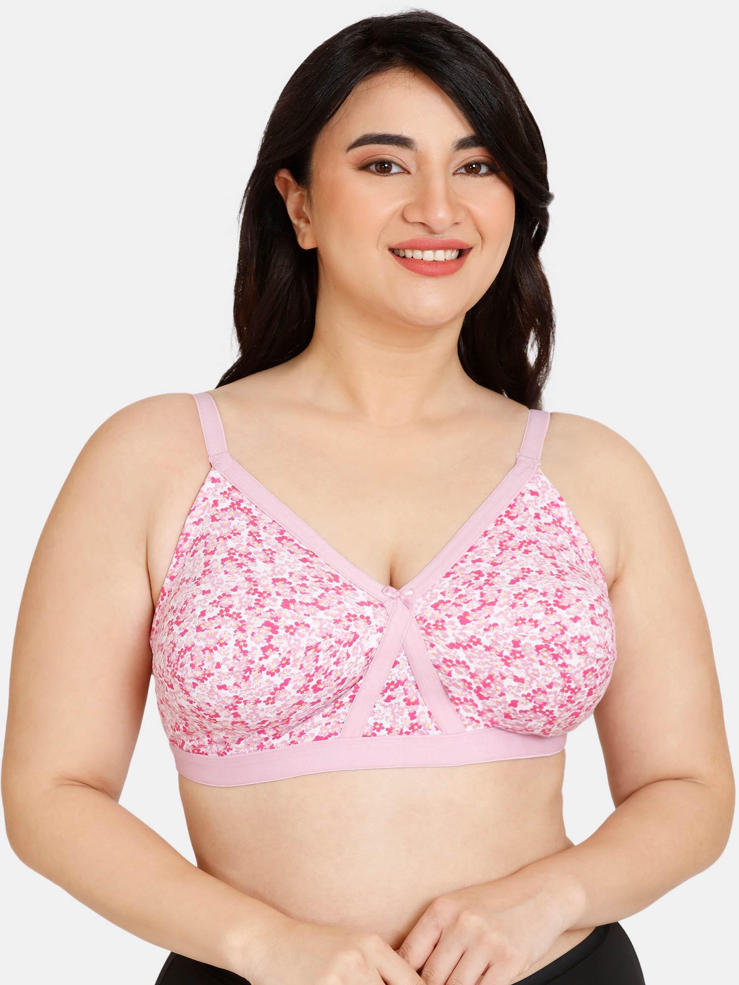 everyday double layered non wired full coverage super support bra - lucent white