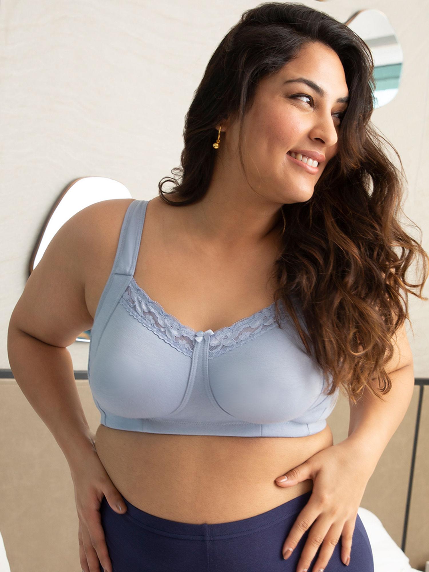 everyday pretty lace bra - light blue nyb190