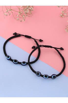 evil eye adjustable thread anklet for women