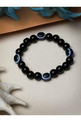 evil eye beaded adjustable bracelet