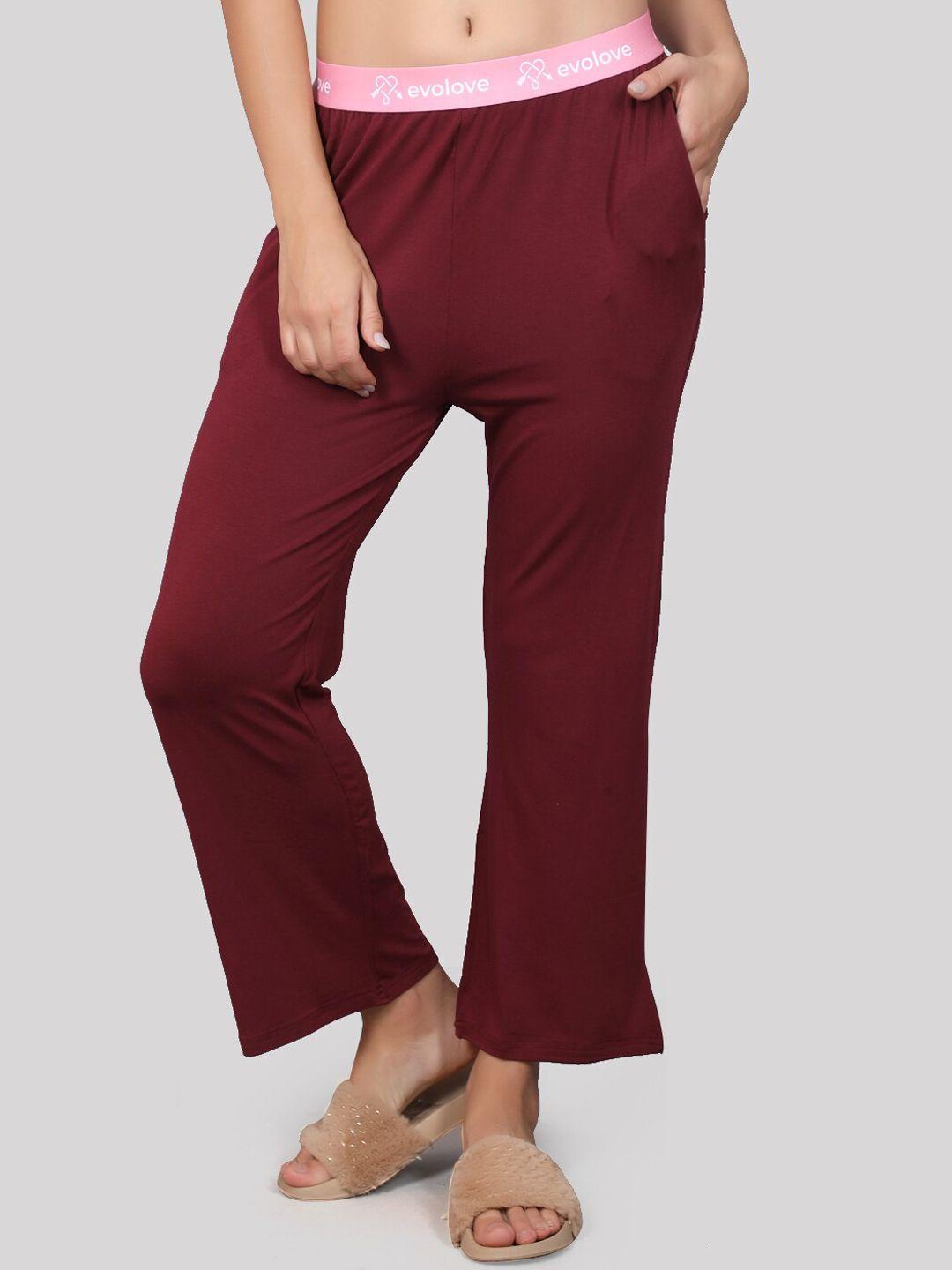 evolove mid-rise relaxed fit lounge pants