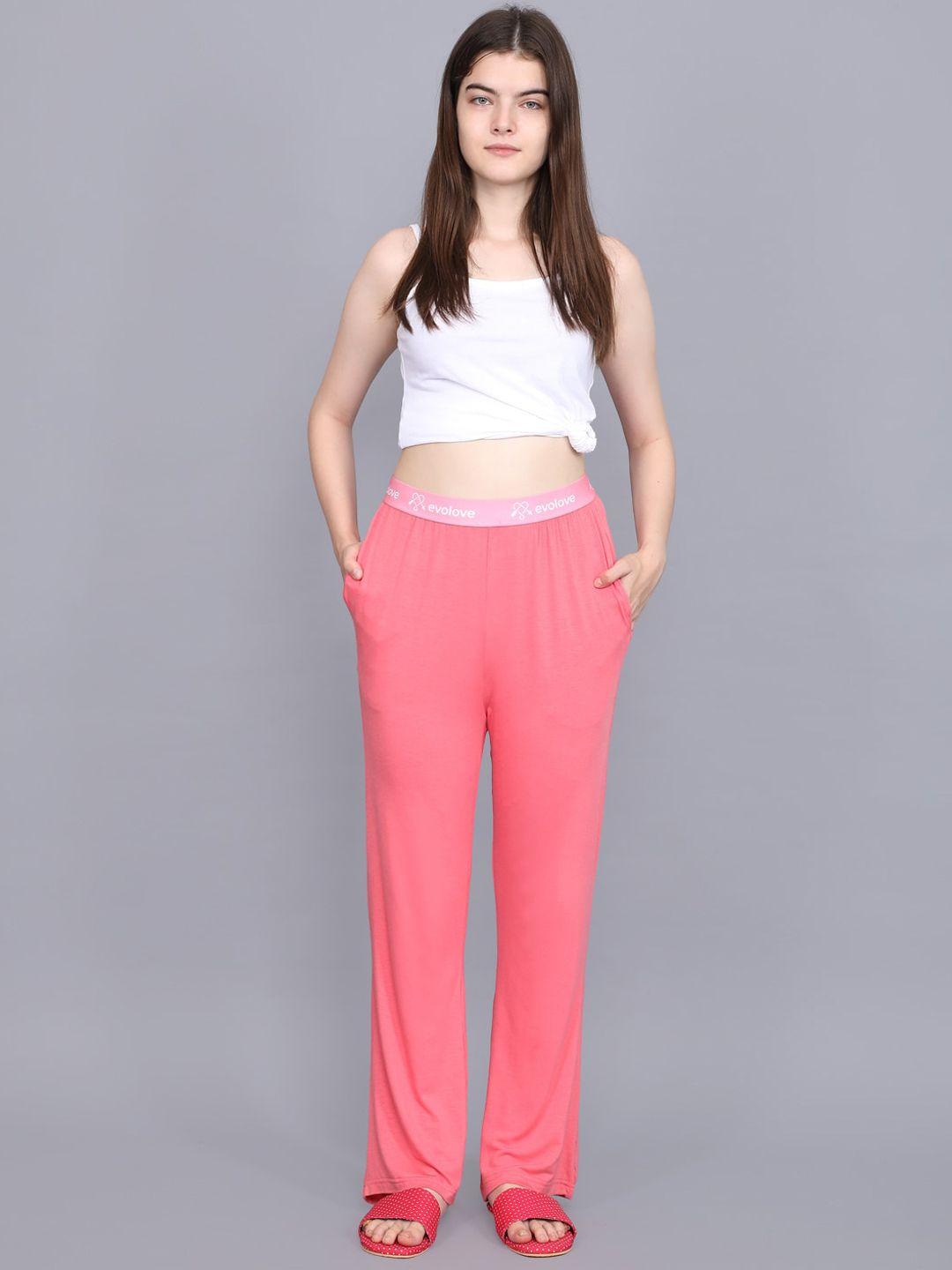 evolove mid-rise relaxed fit lounge pants