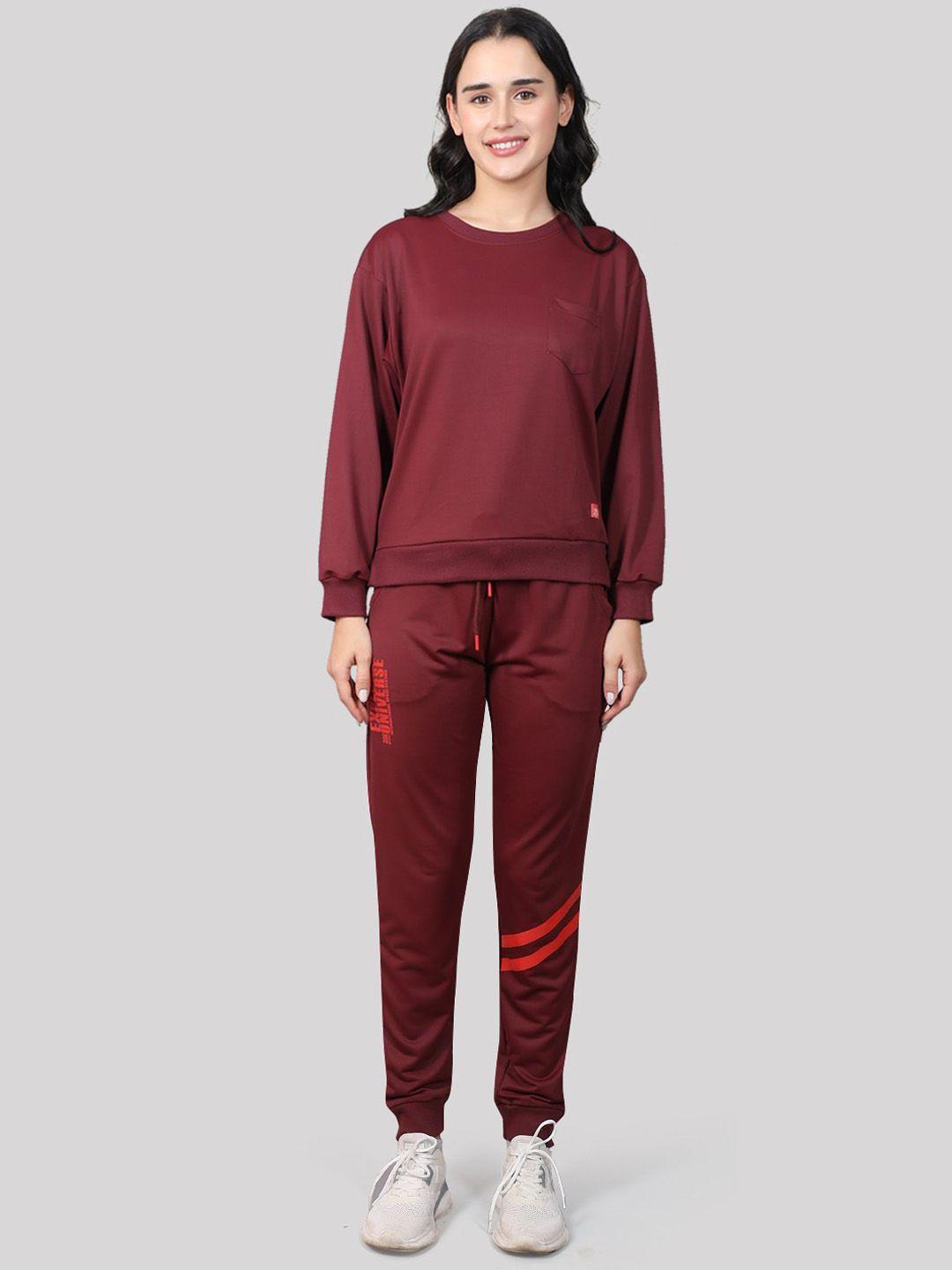 evolove relaxed-fit mid rise cotton tracksuit