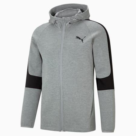 evostripe core full-zip slim fit men's hoodie