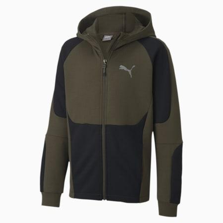 evostripe full zip drycell boys' hoodie