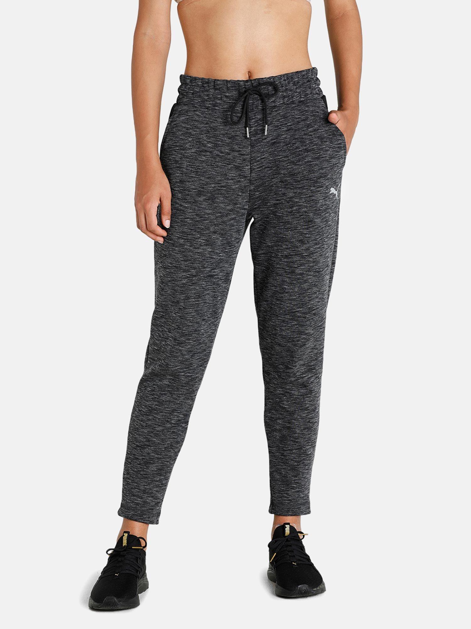 evostripe women black sweatpants