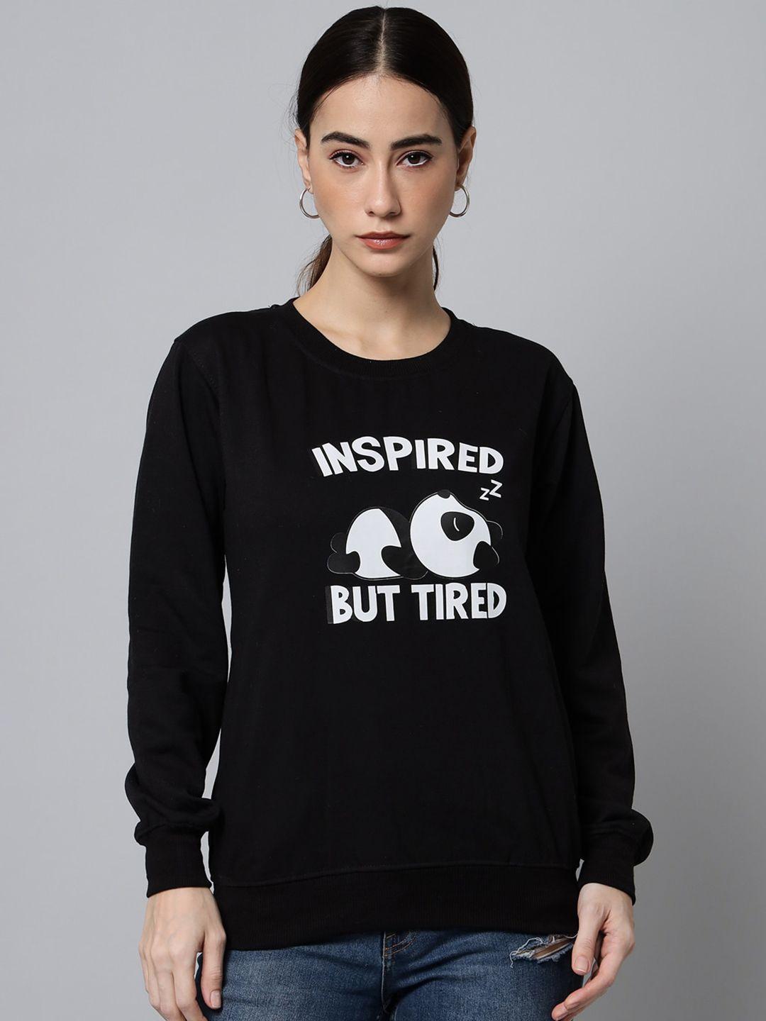 ewools graphic printed round neck long sleeves pullover sweatshirt