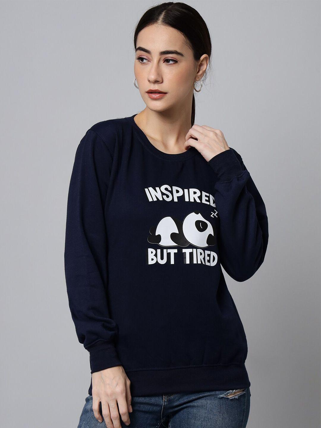 ewools typography printed sweatshirt