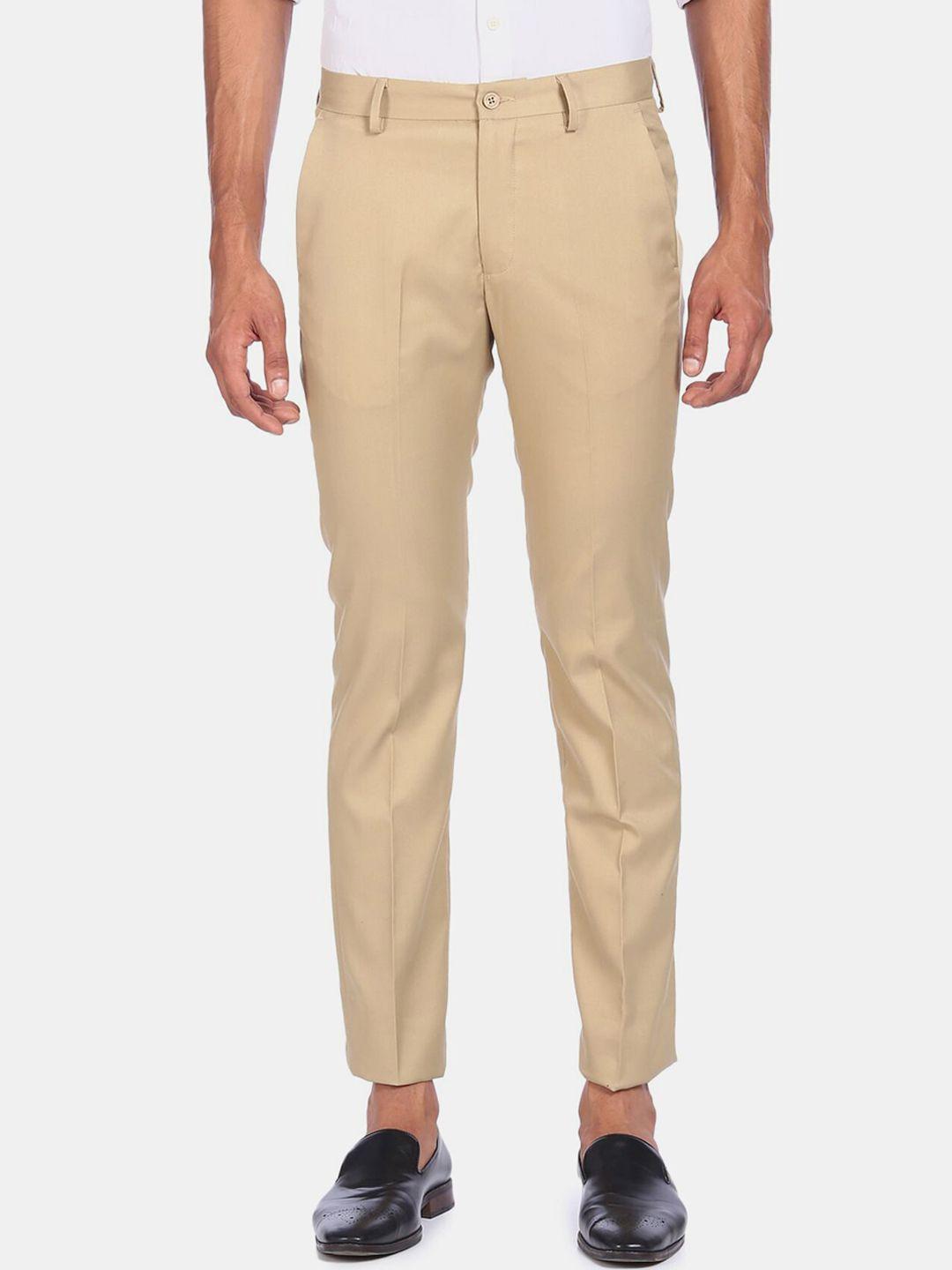 excalibur men beige trousers