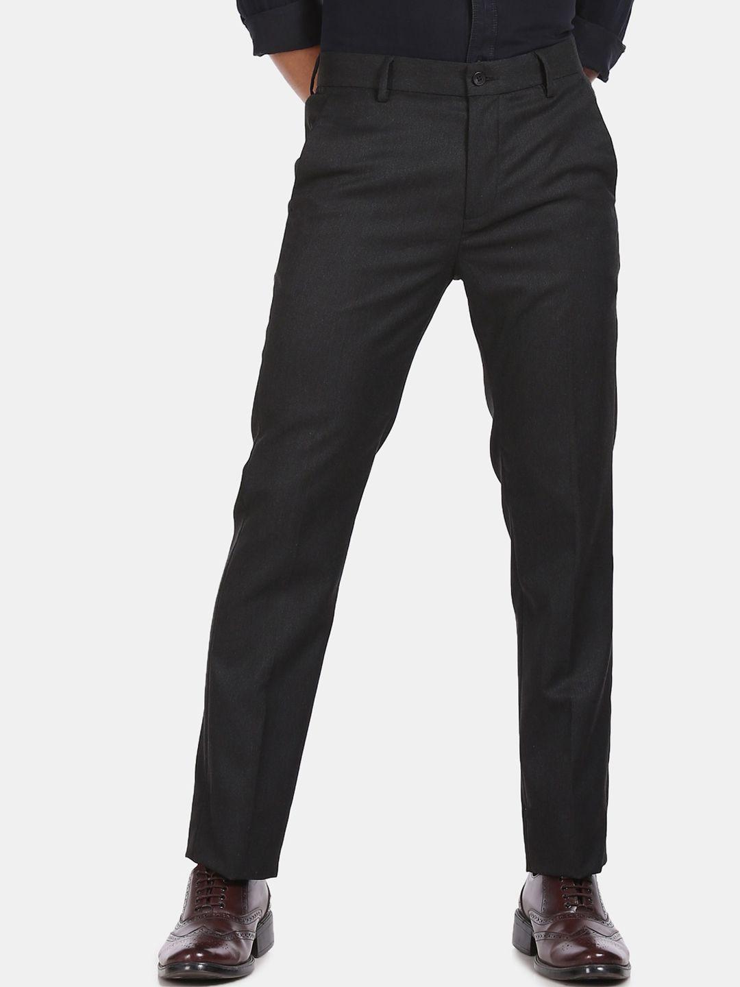 excalibur men grey formal trousers