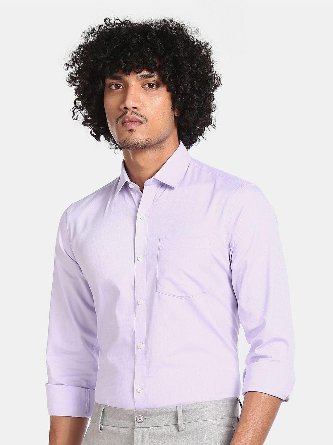 excalibur men purple casual shirt