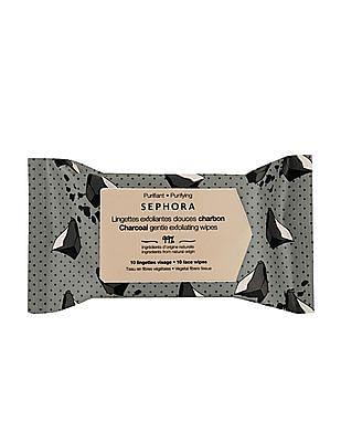 exfoliating face wipes - charcoal