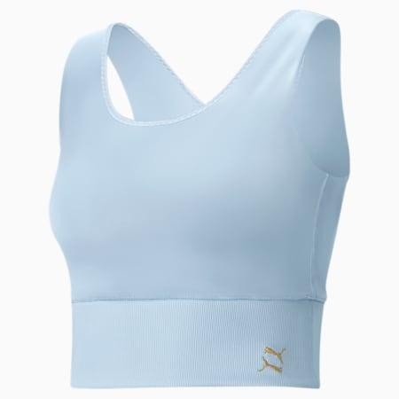 exhale solid women's training  crop top