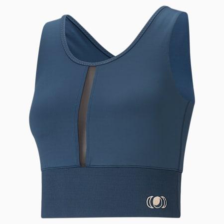 exhale women's training crop top