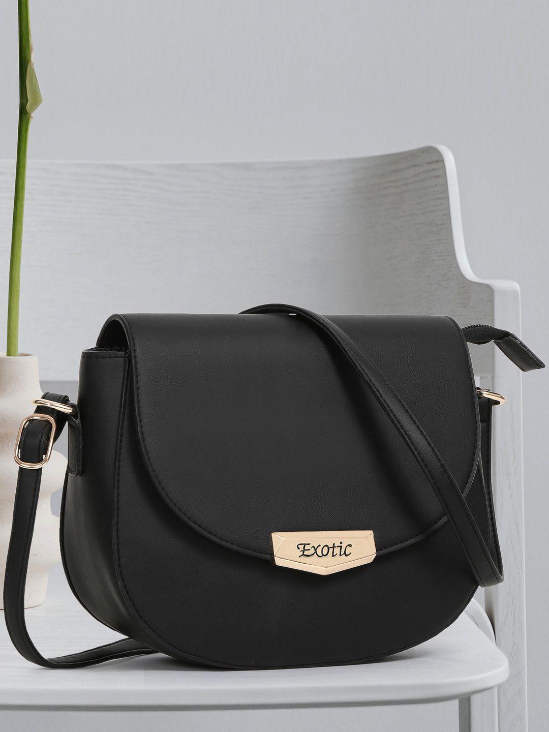 exotic black pu shopper satchel with tasselled