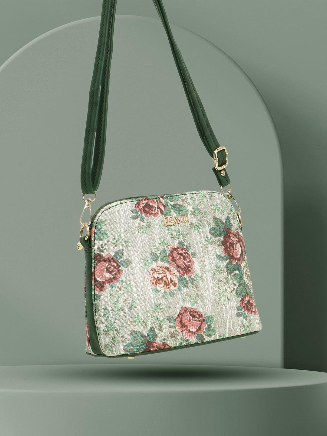 exotic floral printed sling bag