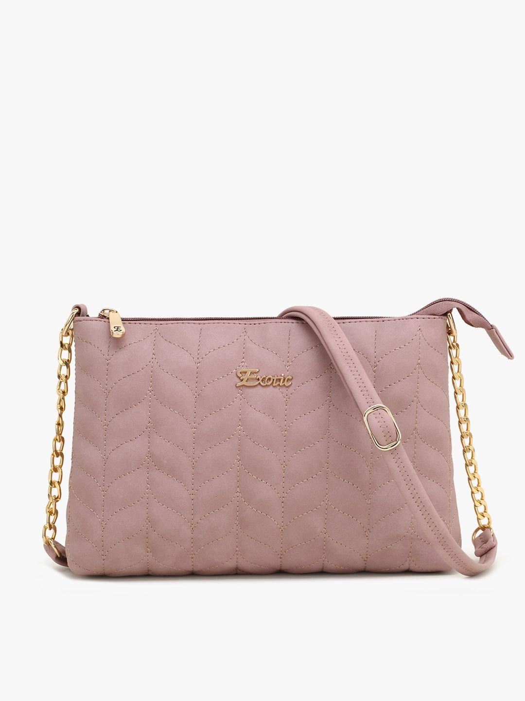 exotic nude-coloured textured structured sling bag