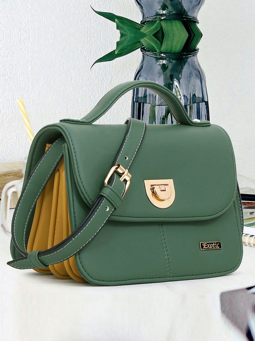 exotic structured satchel bag