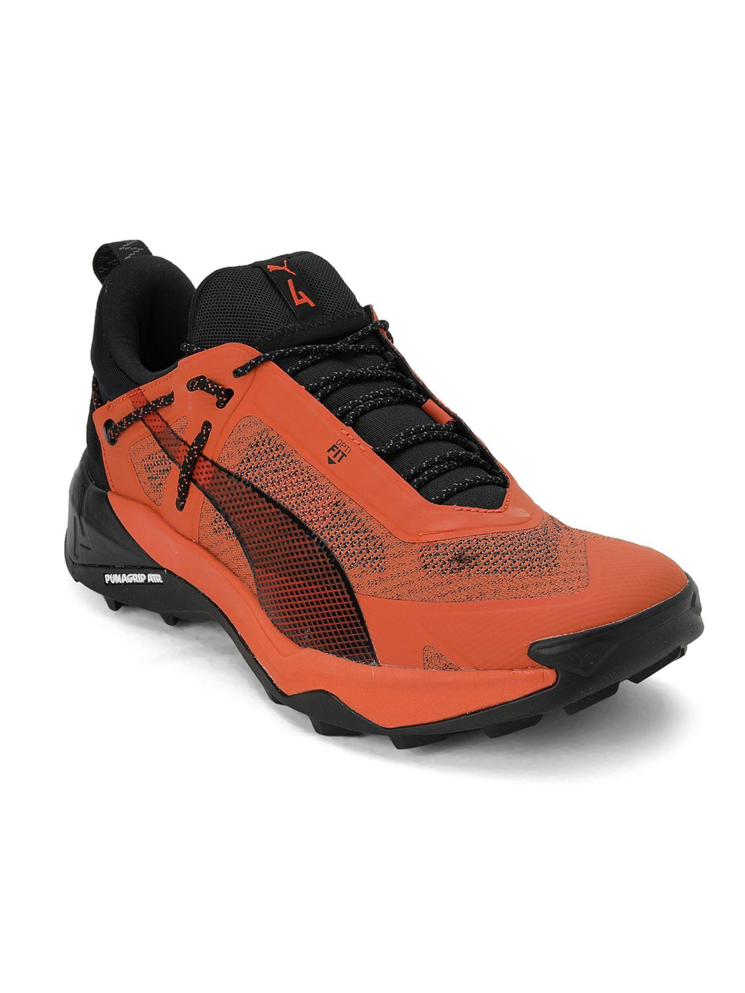 explore nitro men orange running shoes