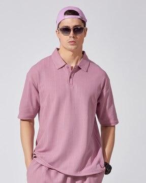 extra slim fit collar-neck polo t-shirt