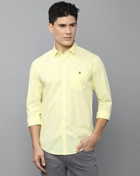 extra slim fit shirt with patch pocket