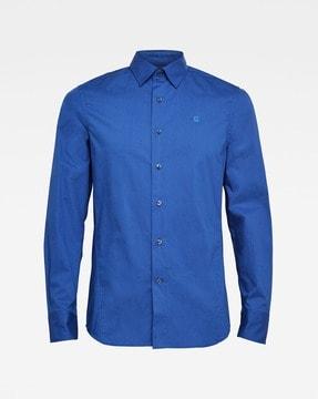 extra slim fit shirt with spread collar