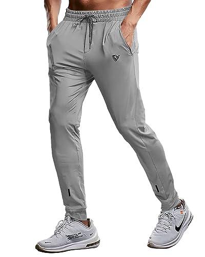 eyebogler mens regular fit full elastic track pant silver