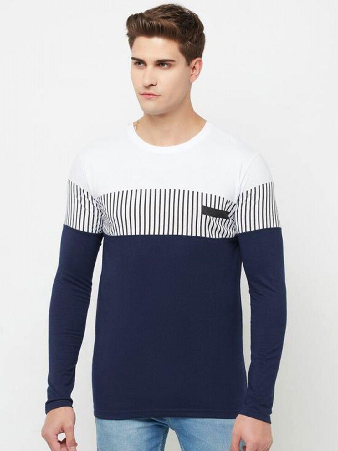 eyebogler striped full sleeve cotton t-shirt