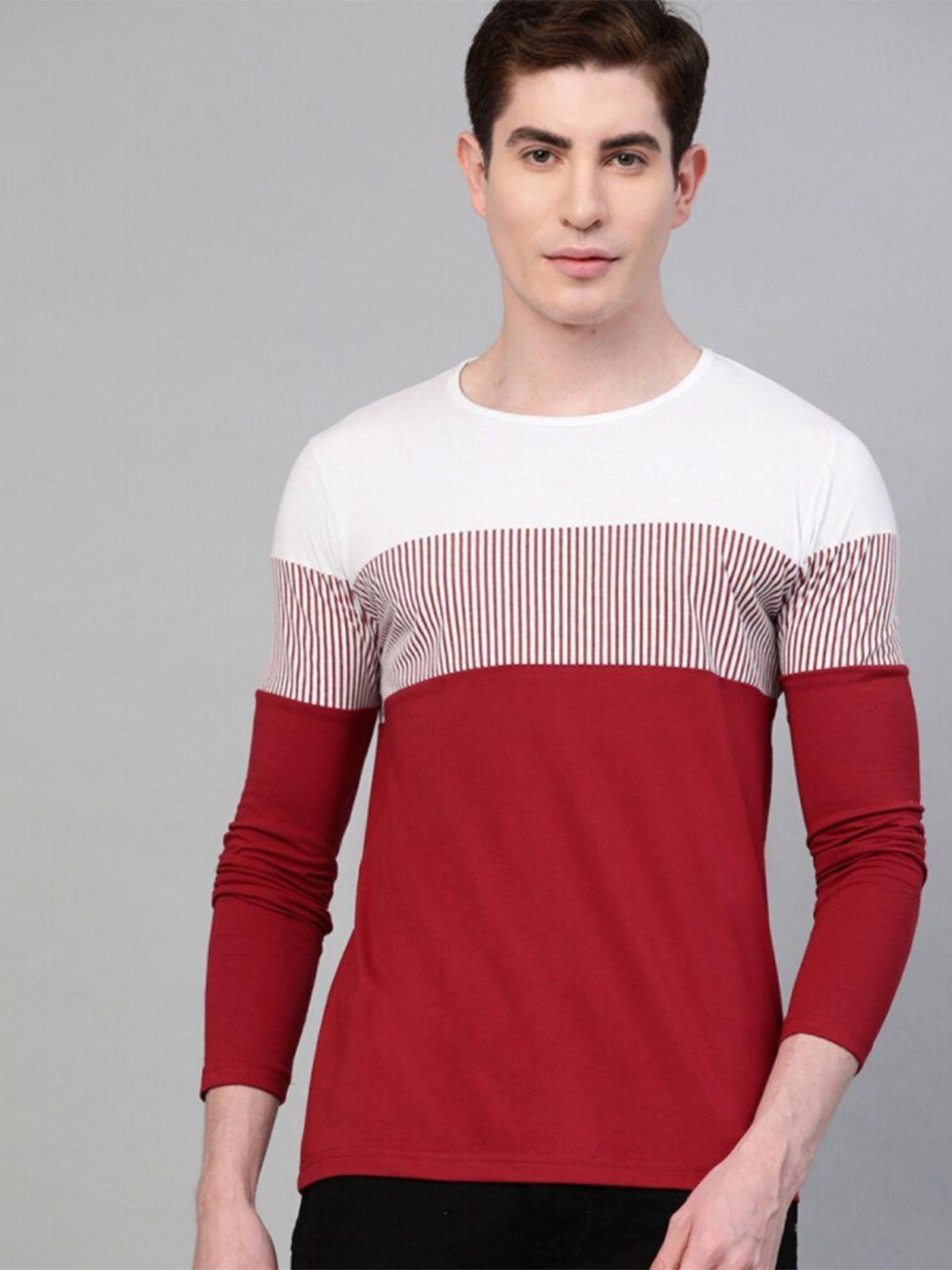 eyebogler striped full sleeve cotton t-shirt