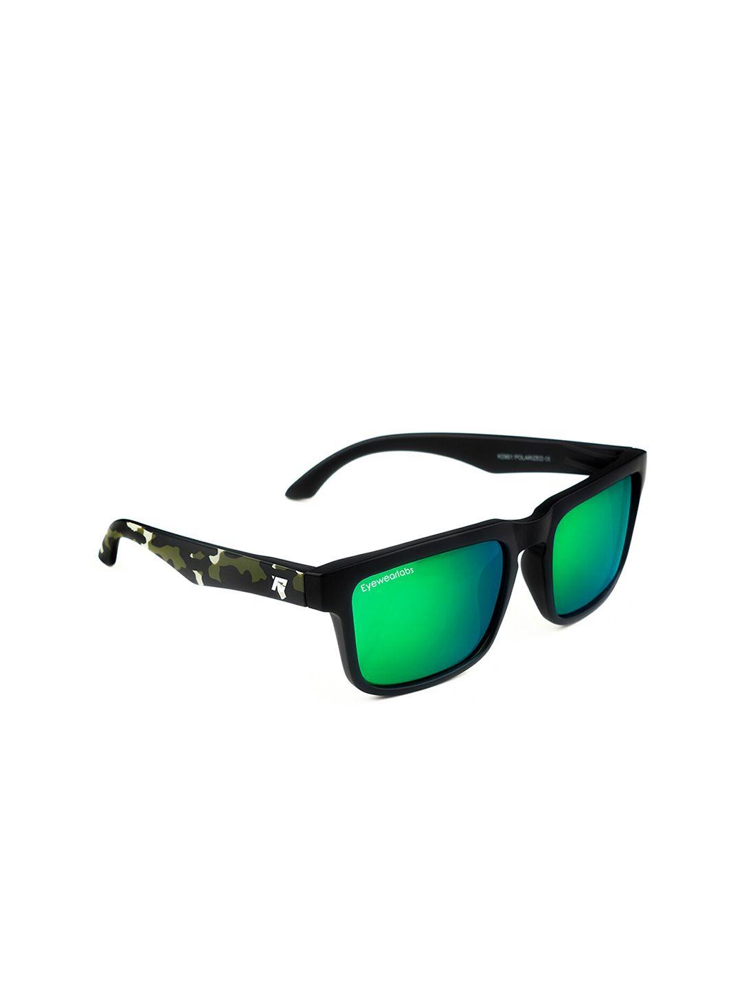 eyewearlabs rectangle sunglasses with polarised and uv protected lens