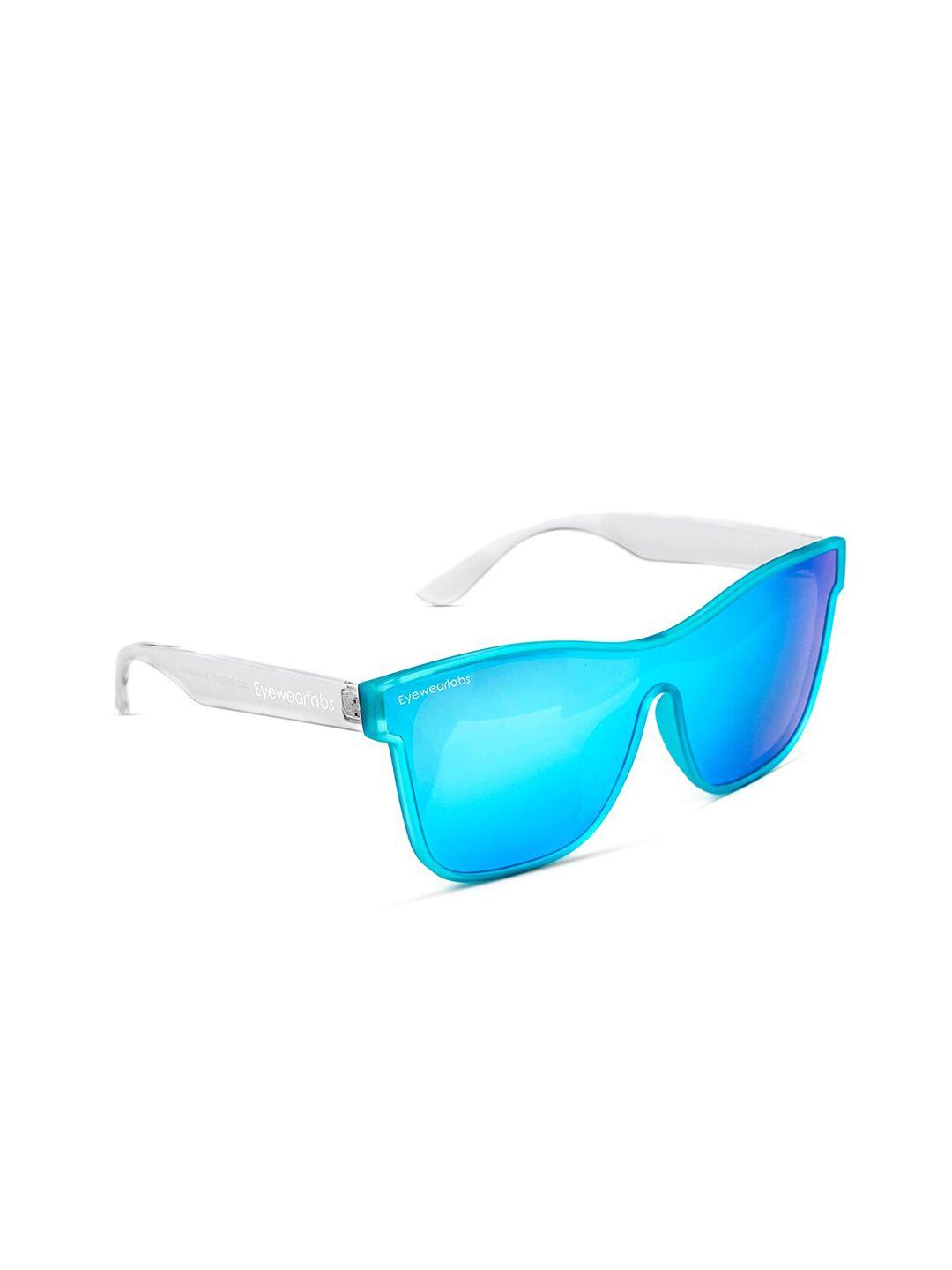 eyewearlabs lens & shield sunglasses with polarised lens cicemansc1el1118