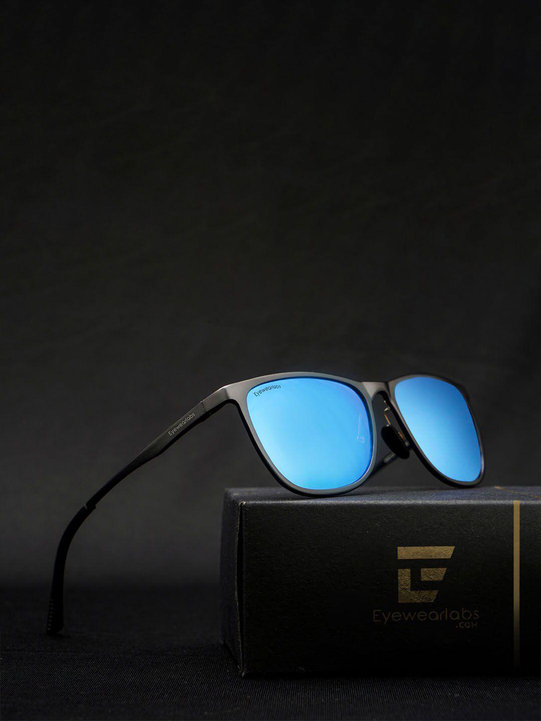 eyewearlabs rectangle sunglasses with polarised and uv protected lens