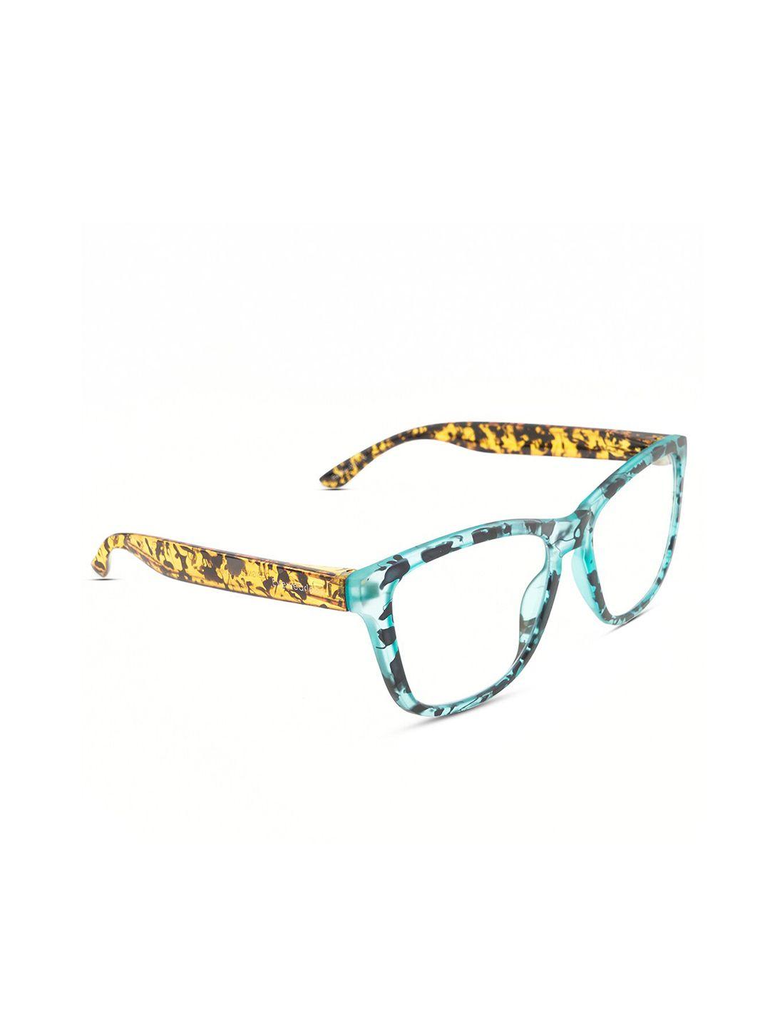 eyewearlabs unisex blue abstract full rim wayfarer frames