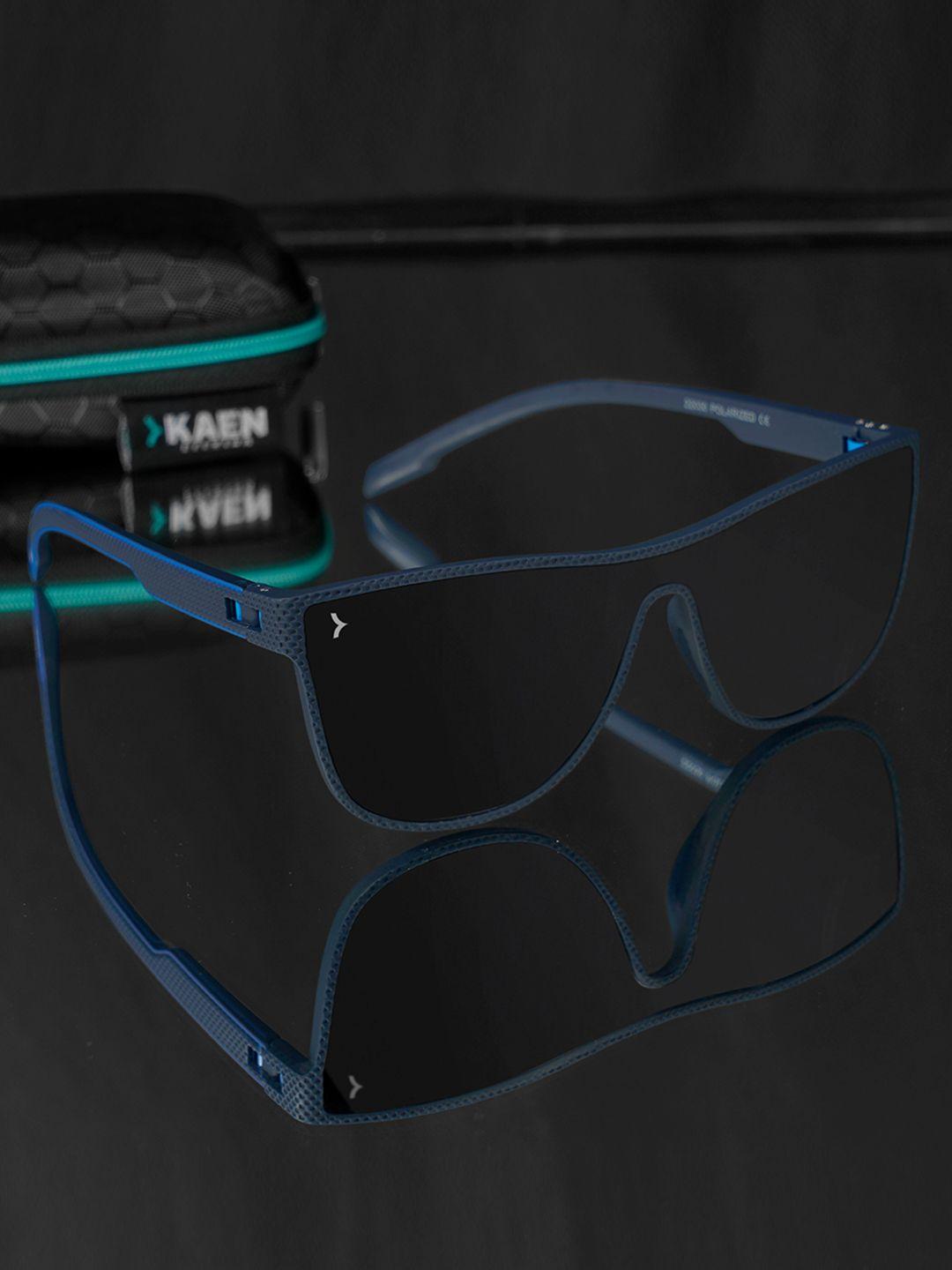 eyewearlabs unisex rectangle sunglasses with polarised lens