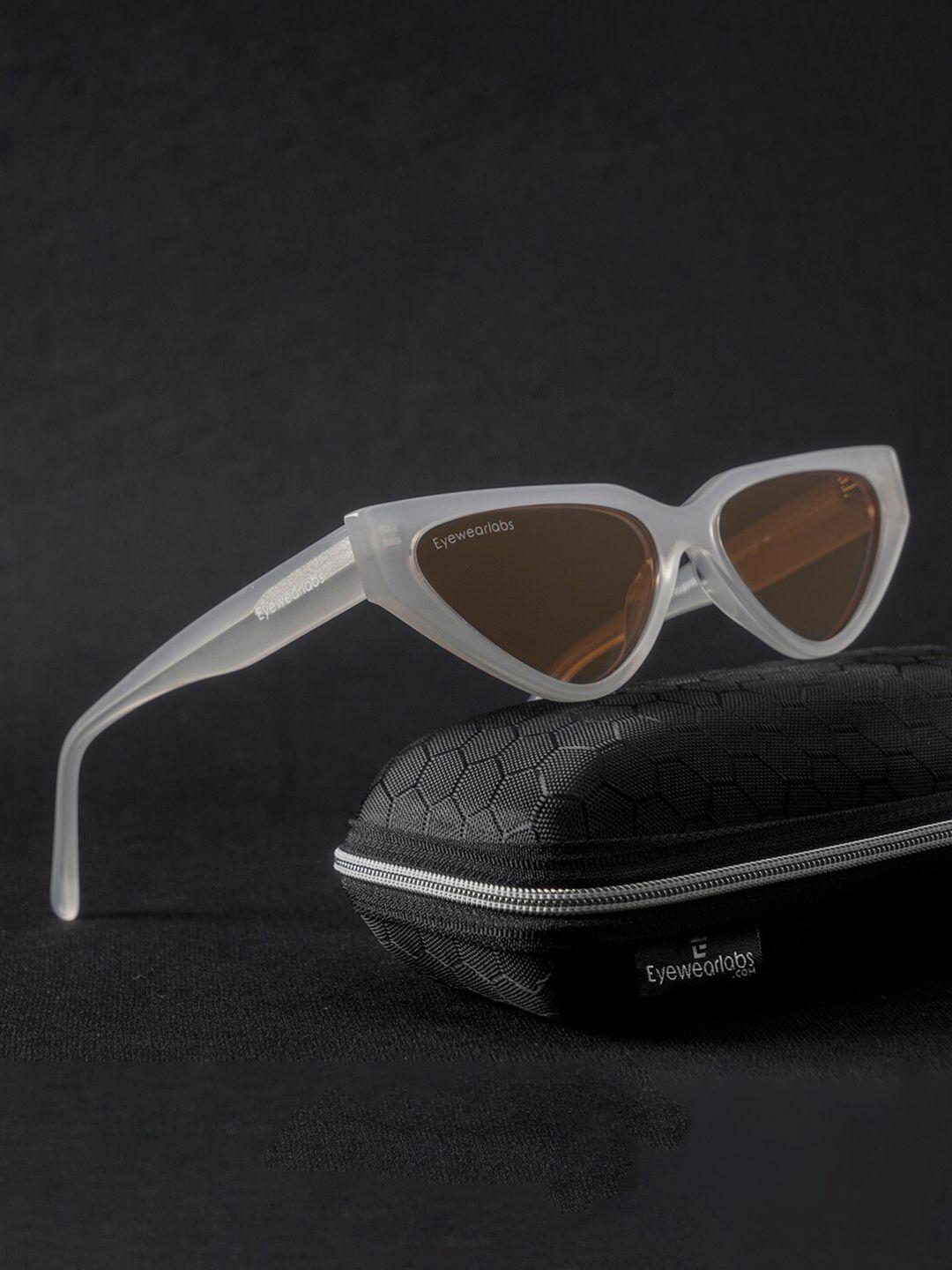 eyewearlabs women lens & cateye sunglasses with polarised lens cblairfwhsc1el1180