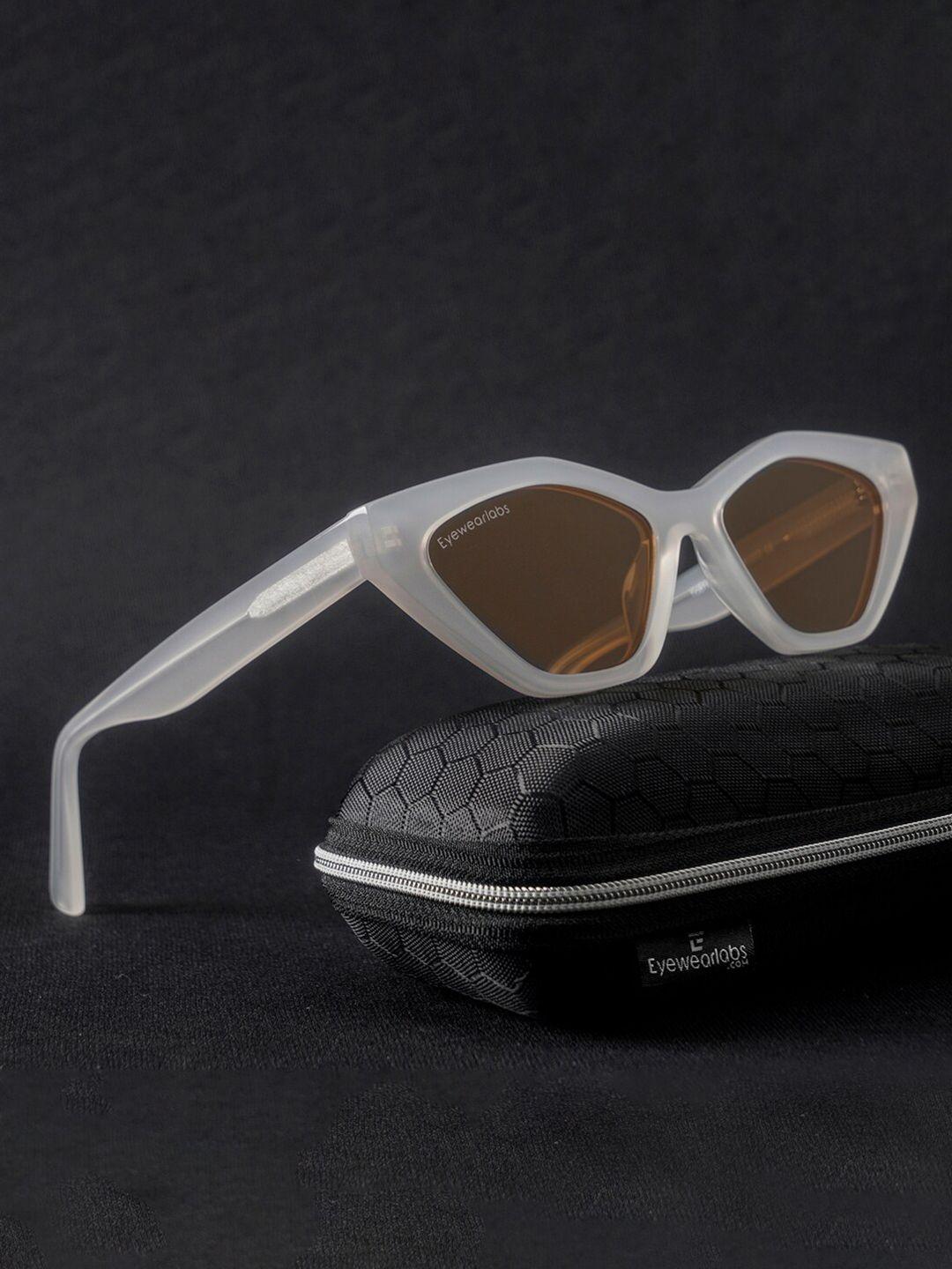 eyewearlabs women lens & cateye sunglasses with uv protected lens cbellafwhsc1el1179