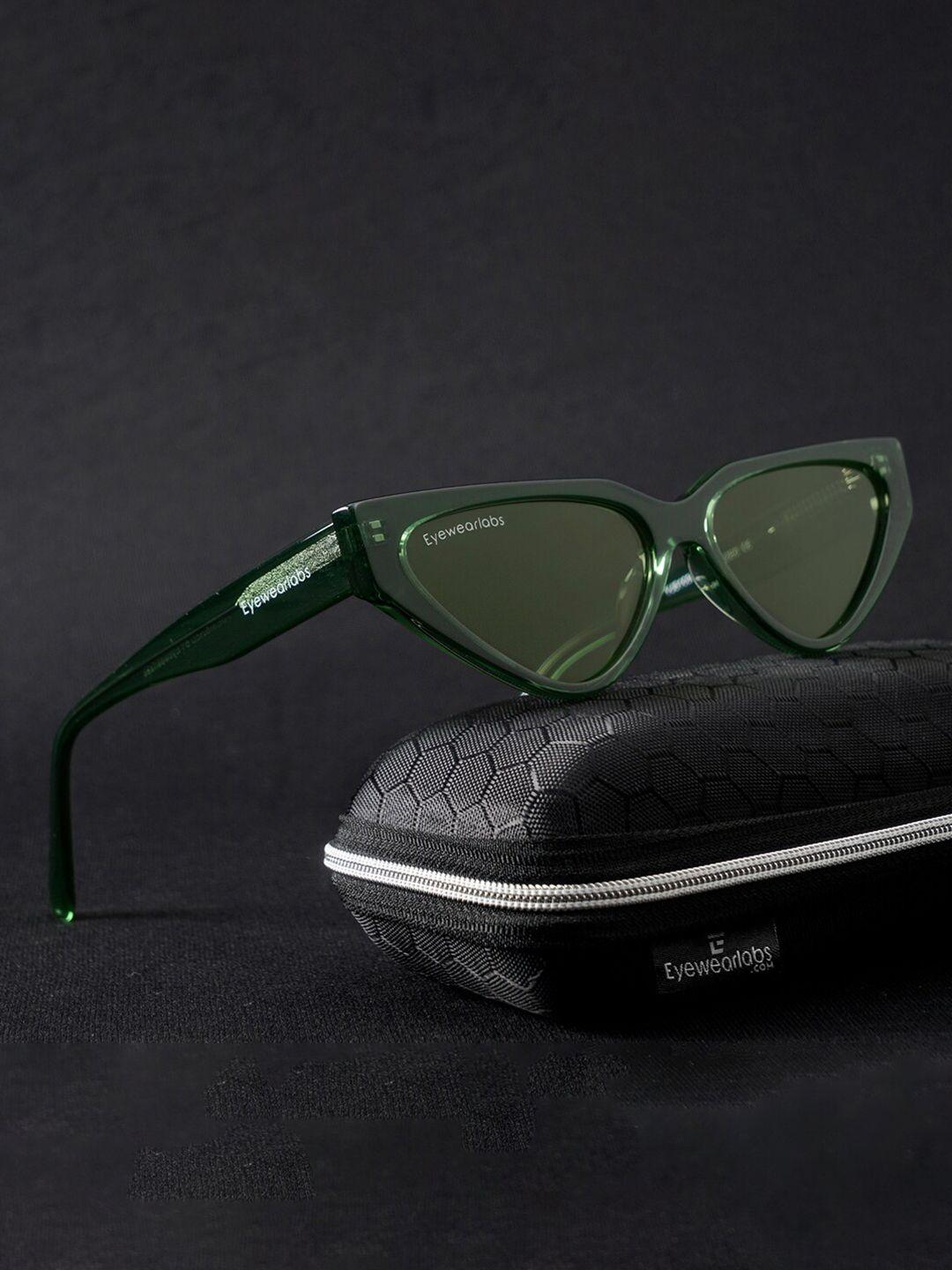 eyewearlabs women lens & cateye sunglasses with uv protected lens cblairgrsc2el1180