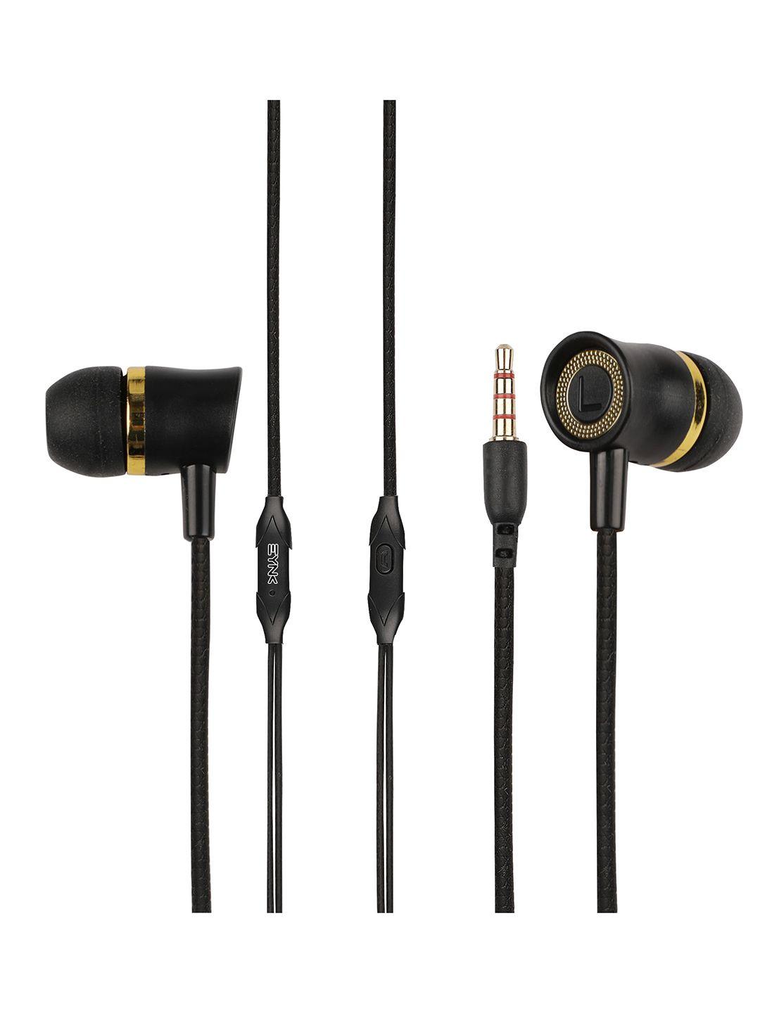 eynk black we-552 3.5mm in-ear wired earphone with super extra bass